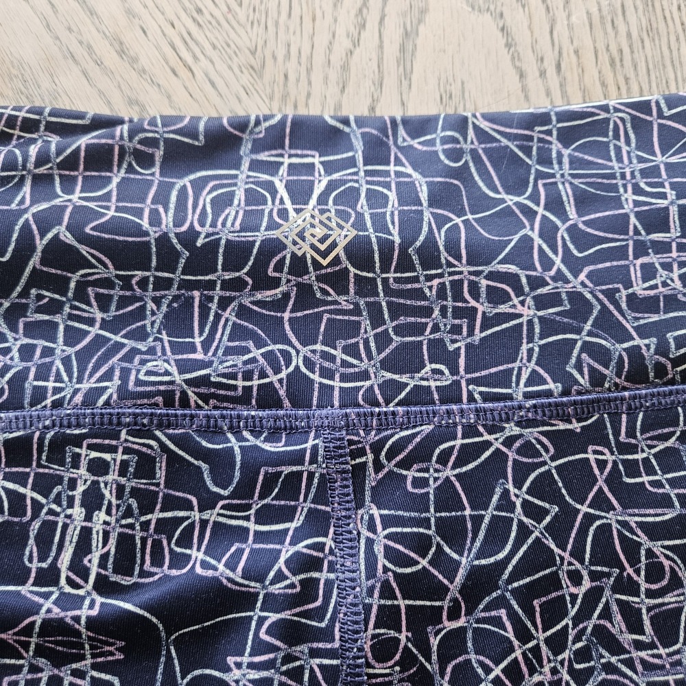 Lulu‎ Inspired Zelos Women's Plus Size 2X  Performance Leggings | 90s Abstract - Picture 8 of 8